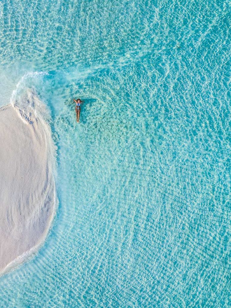Sandbank próximo a Ilha Maafushi nas Maldivas