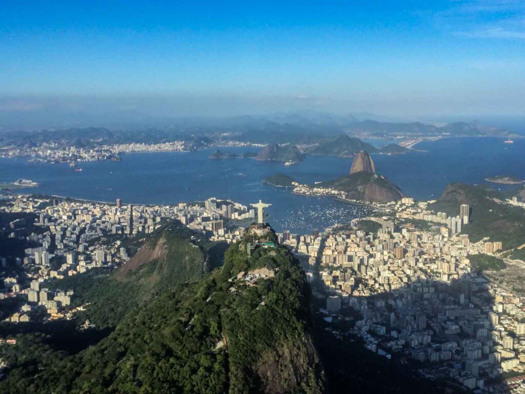 Vista do Passeio de Helicóptero no Rio de Janeiro