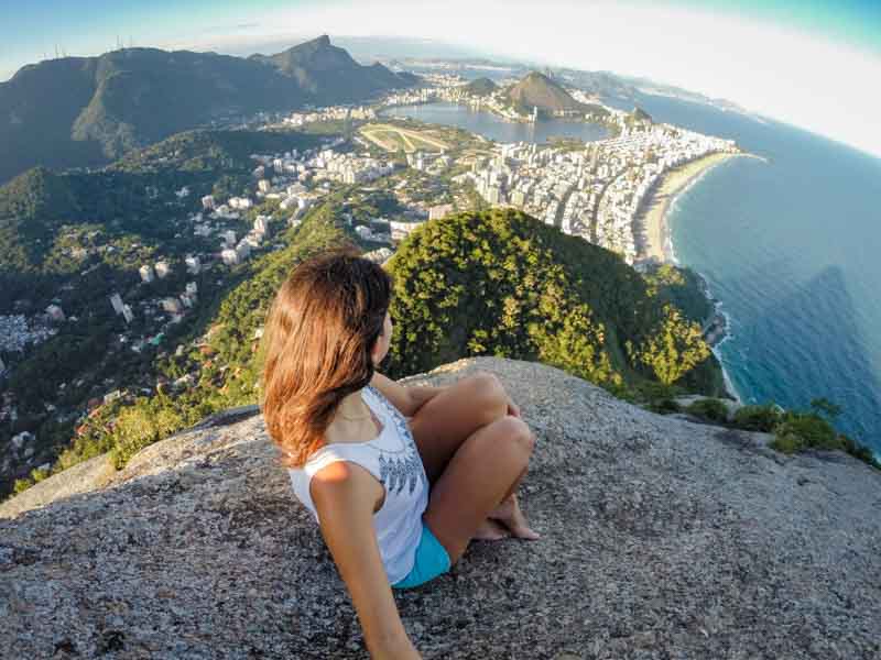 View from Morro Dois Irmãos in Rio de Janeiro