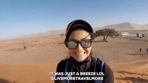 Namib Desert - Flying hat