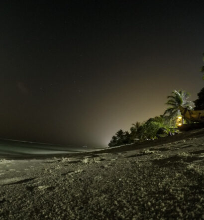 Night Photo with GoPro at a beach in Maldives