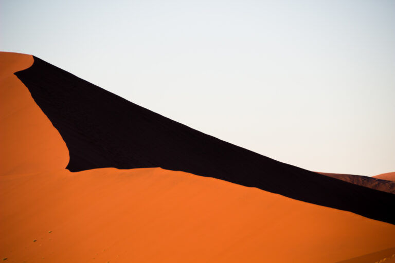 Sunrise in Dune 45 in Namibia