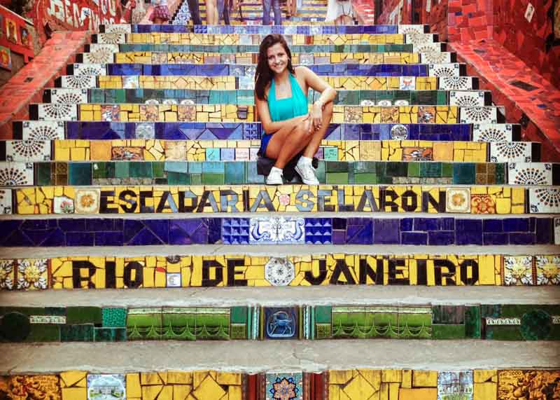 Selarón Staircase in Rio de Janeiro
