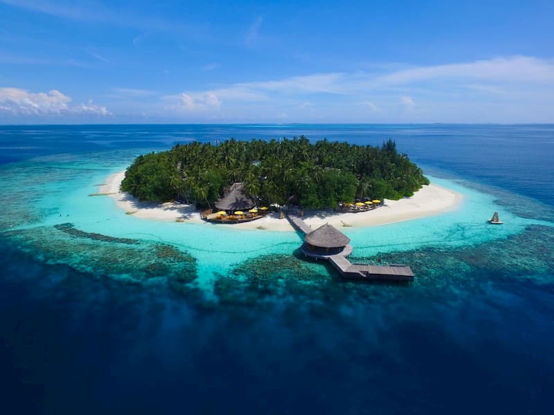 resort próximo a Ilha de Malé