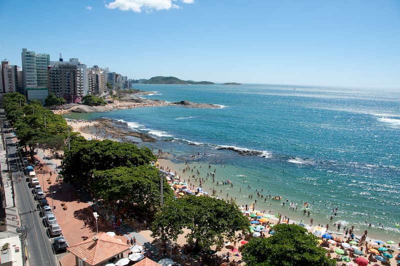 Praia das Castanheiras em Guarapari - ES