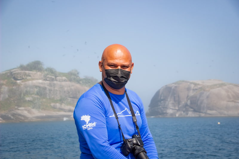 Patrick Pina - One of the biologists who accompanied us during the expedition to Alcatrazes trip