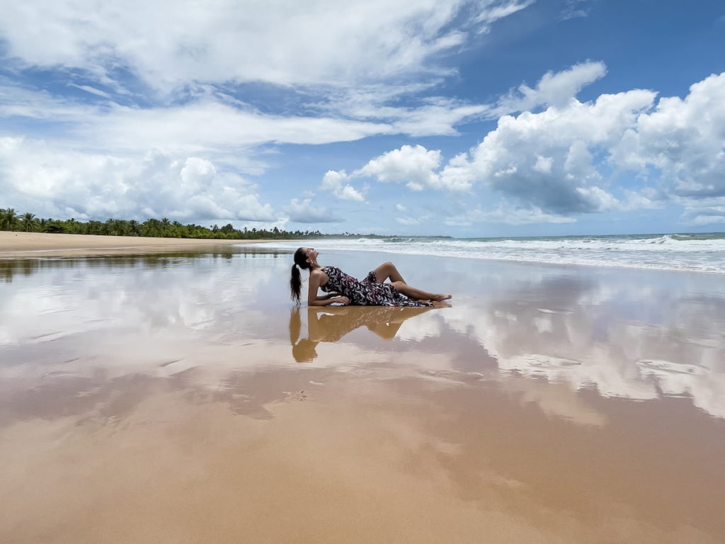 Praia do Cassange - One of the best beaches on the Marau Peninsula Bahia Brazil