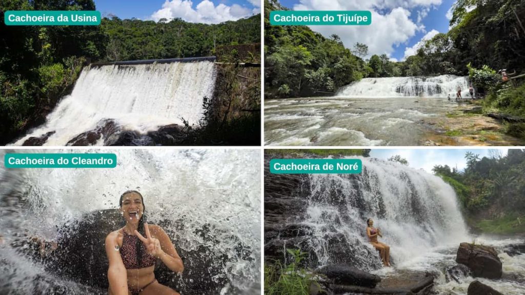 waterfalls in Itacare Bahia