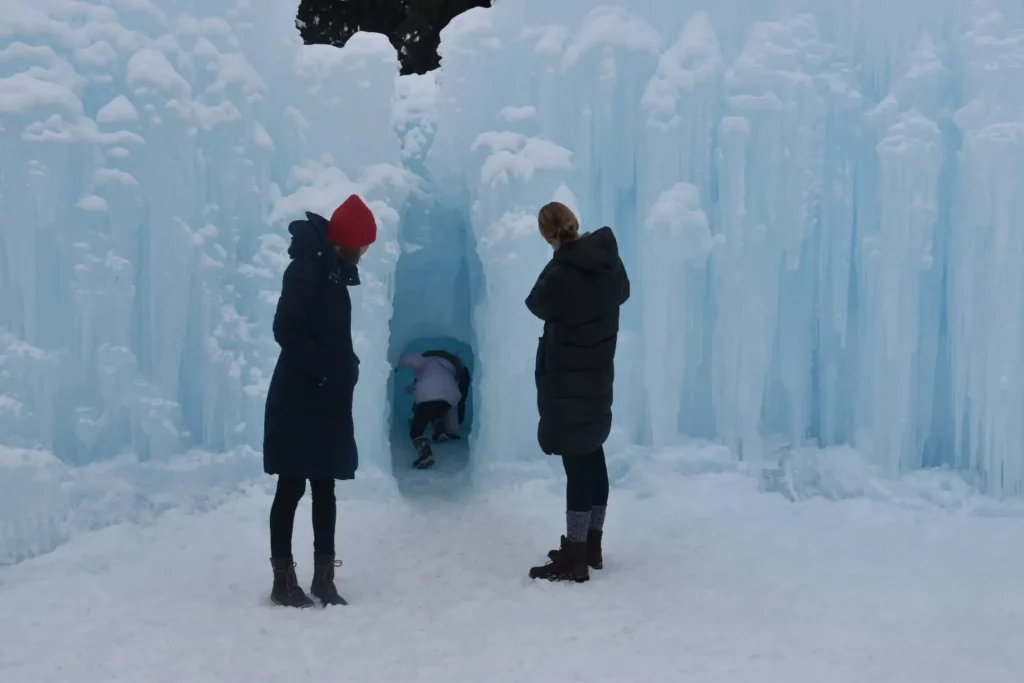 castelo de gelo salt lake city utah - destino de inverno americano com neve