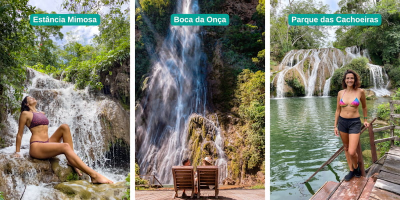 Waterfalls in Bonito Mato Grosso do Sul