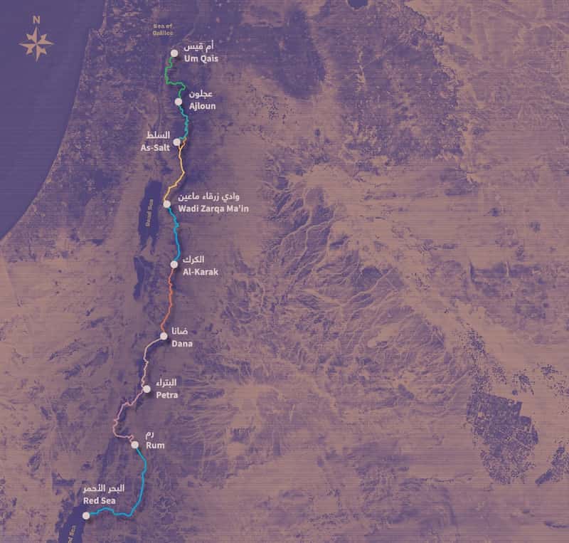 jordan trail map