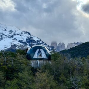 EcoCamp Patagonia - View of Las Torres at Torres del Paine National Park, Chile